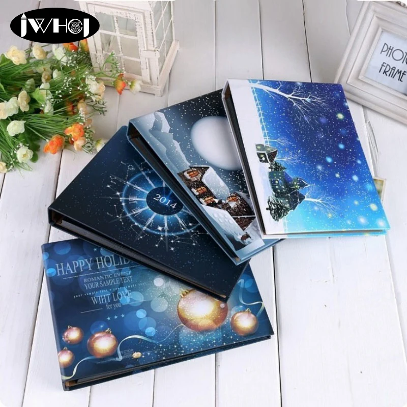 

Creative 10 inch Christmas snow Photo Album Wedding Children Family Memory Record Album diy Handmade Sticky Type scrapbooking