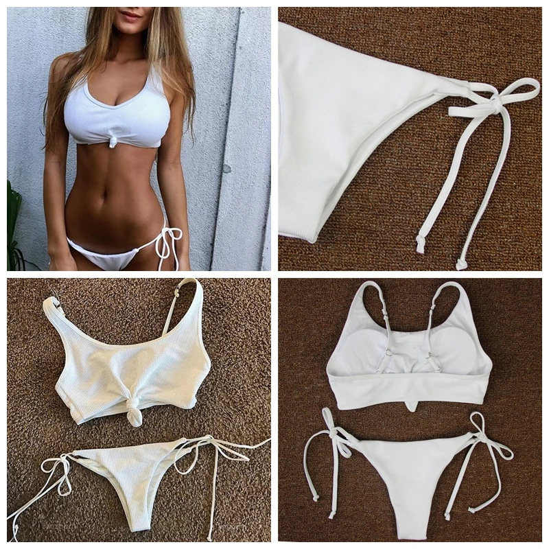 Tie front white