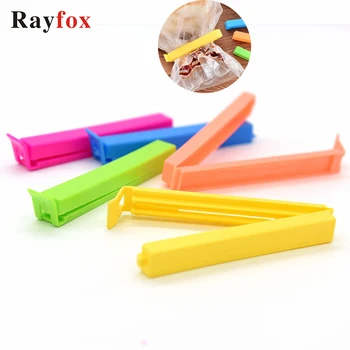 

5Pcs/lot Portable Kitchen Storage Food Snack Seal Sealing Bag Clips Sealer Clamp Plastic Tools Food Bag colorful Kitchen Gadgets