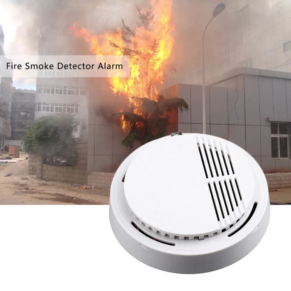 

10 PCS Fire Smoke Sensor Detector Alarm Tester Home Security System Cordless Wireless Family Guard Home Independent Alarm