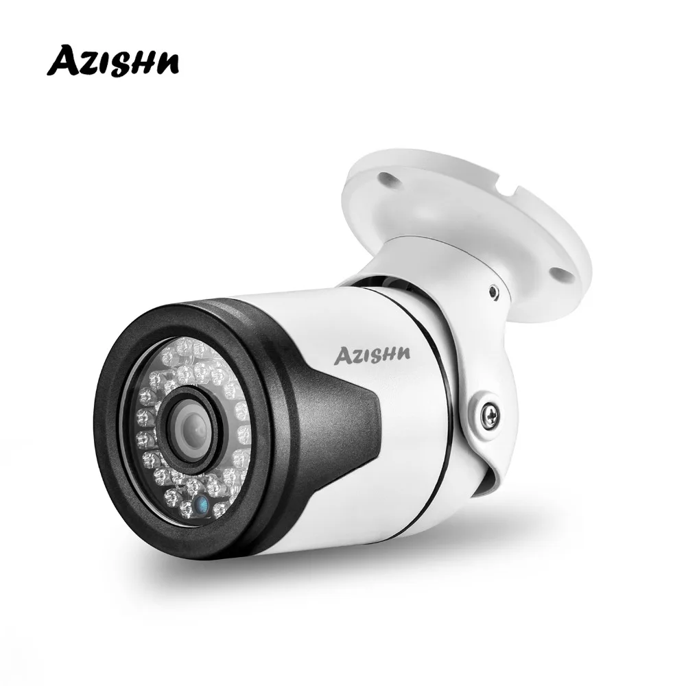 AZISHN H.265 4 МП 2560*1440 металлическая IP камера XM530AI + 1/2.7 &quotSC5239 датчик 36IR Onvif P2P детектор