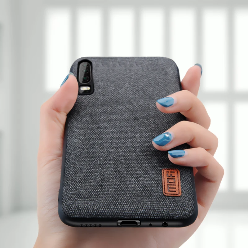 Защитный чехол для Huawei P30 Lite деловой из искусственной кожи Силиконовый