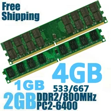 DDR2 800 PC2-6400 PC2 6400 5300 4200 1GB 2GB 4GB Desktop RAM Memory memoria compatible with DDR 2 800MHz 667MHz / 533MHz DDR2 800 PC2-6400 PC2 6400 5300 4200 1GB 2GB 4GB Desktop RAM Memory memoria compatible with DDR 2 800MHz 667MHz / 533MHz