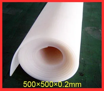 

0.2mm thickness, 50cm length, 50cm width ultra-thin temperature resistance silicon rubber sheet , Silicone rubber pad, belt