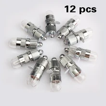 12 шт Бумага Фонари s шары света белый светодиодные фонари для вечеринки мини мигающие лампочки для Фонари Рождество Свадебная вечеринка украшения