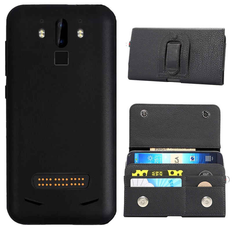 

iTien Durable Business Style Protective Clip Leather Cover Phone Case For Doogee S90 TPU Silicone Pouch Shell Wallet Etui Skin