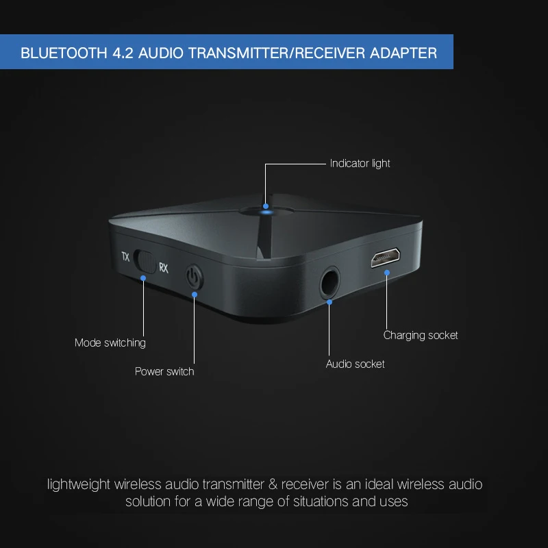 2 в 1 беспроводной Usb Bluetooth аудио передатчик приемник ТВ автомобильный музыкальный приемник Универсальный музыкальный адаптер рецептор для