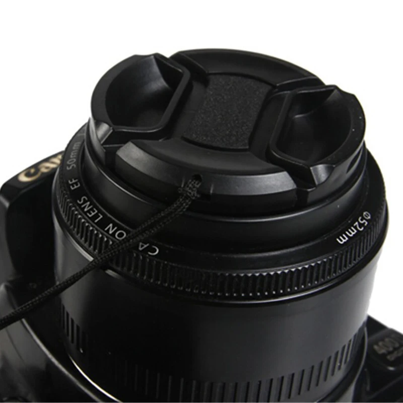 DOITOP крышка объектива камеры Защитная крышка 37 мм/49 мм/52 мм/55 мм/58 мм/62 мм/67 мм/72 мм/77 мм/и веревка против потери для sony цифровой зеркальной камеры Canon Nikon объектив