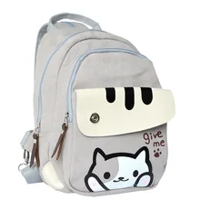 Холщовая Сумка на плечо, сумка "Милый Котик" путешествия рюкзак дети маленькие школьные рюкзаки для девочек-мини-рюкзак для женщин Книга сумка mochila