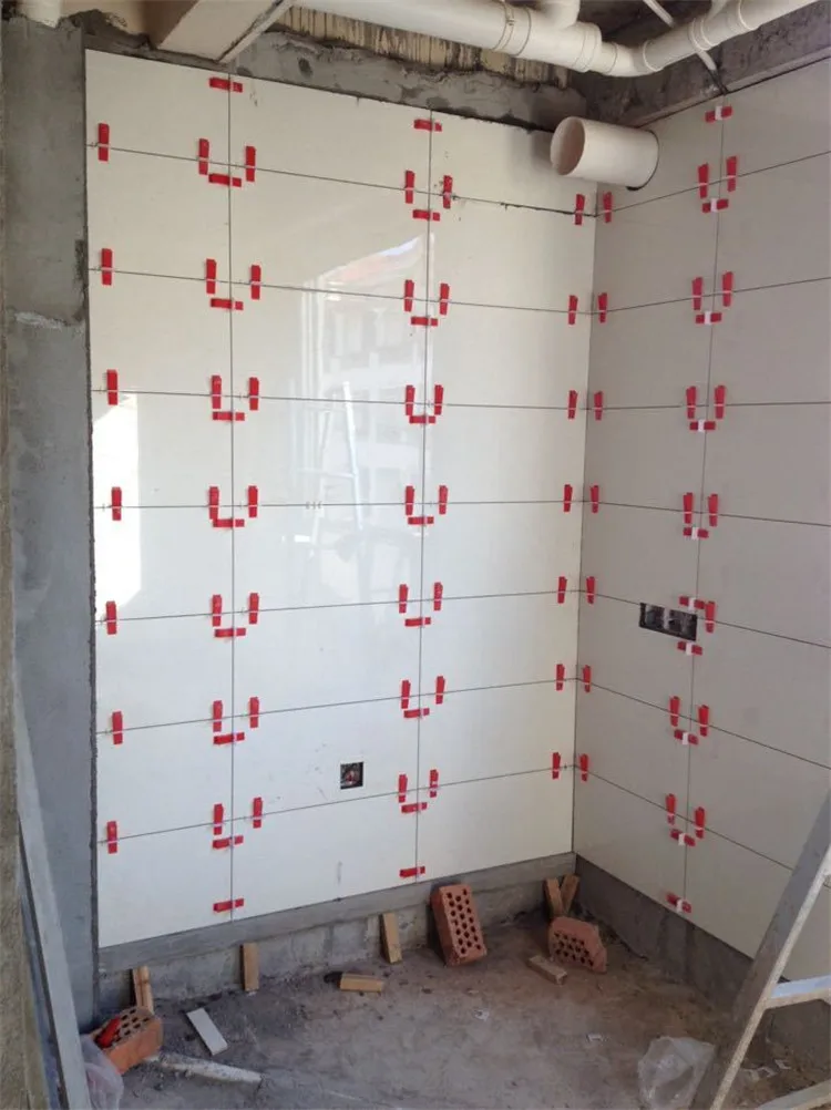 400pcs Tile Leveling System 300 Clips With 100 Wedges Plastic Spacers Tiling Tool Plastic1.5mm Gap Prevent displacement  (15)
