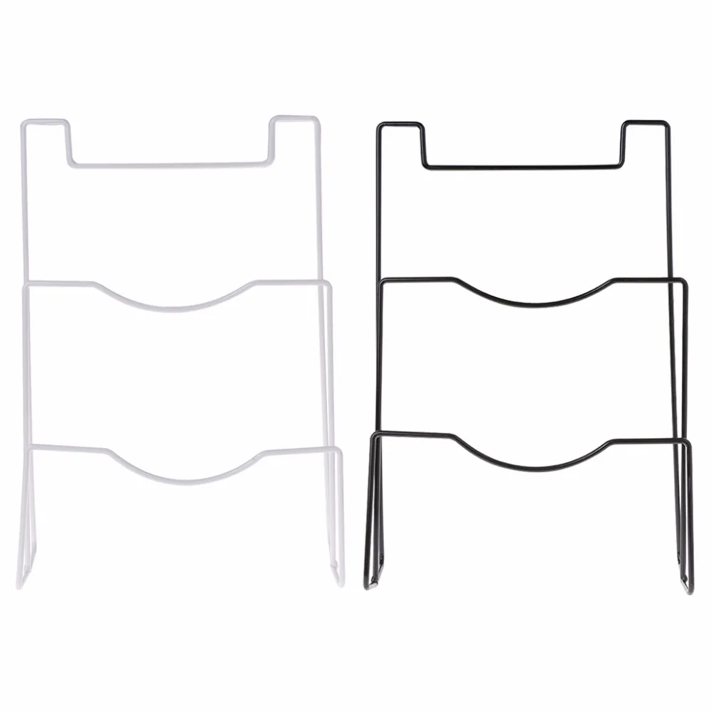 

20.5x30.8cm Pot Cover Shelf Cupboard Door Hanging Pan Lid Holder Storage Rack Stove Organizer Stand 831F