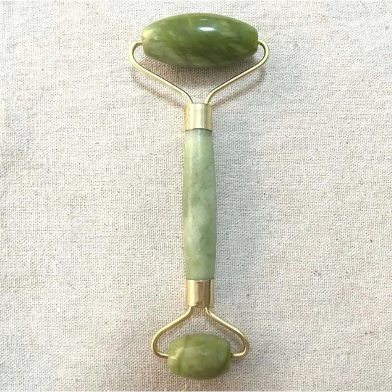 Natural Jade Face Anti-aging Massage Facial Roller Massager Tool for Slimming Healing Rejuvenation & Beauty natural jade roller facial massage gua sha board mushroom massager face lifting tool gouache scraper facial guasha massage kit