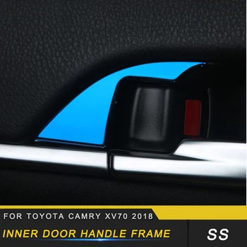 

Car Auto Inner Door Handle Frame Sticker Accessories for Toyota Camry XV70 2018