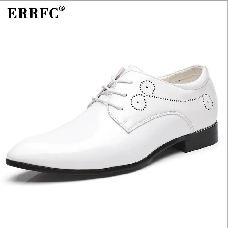 ERRFC Mens Red Dress Shoes Designer Fashion Tide Wedding Shoes For Man