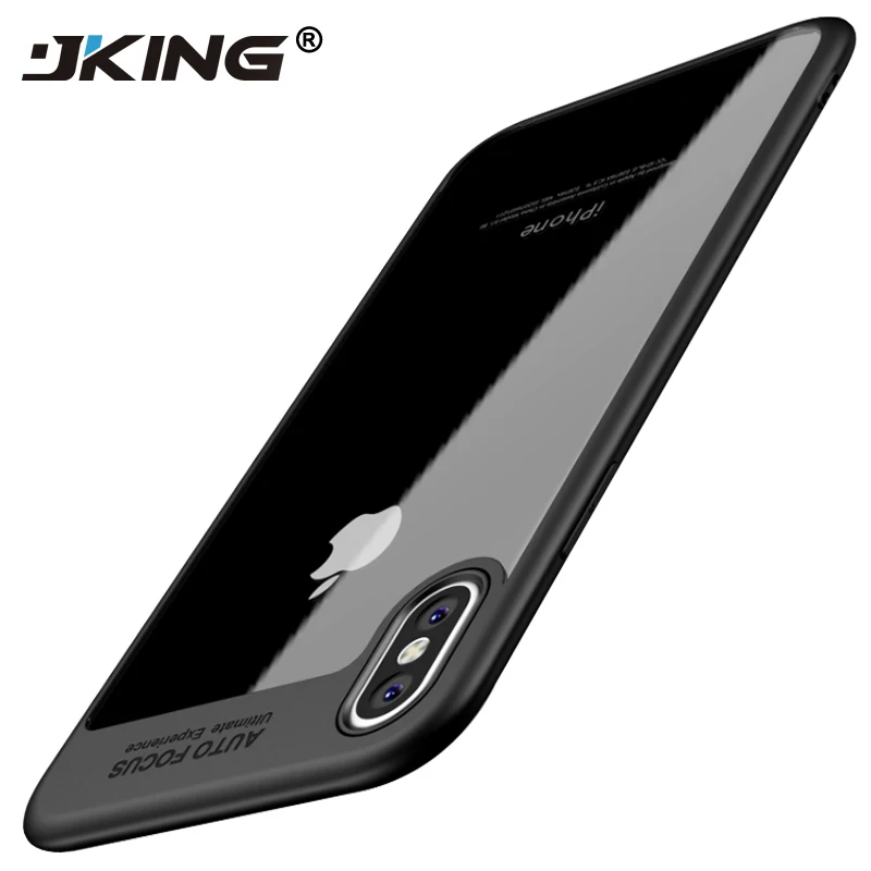 JKing прозрачный защитный чехол для iPhone X Чехол Полный ТПУ и акриловый х Крышка|cover for