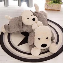 Eiderdown Cotton Lying Dog Plush Toy Stuffed Animal Dogs Plush Doll Pillow Children Birthday Gift huge 155cm lying white tiger plush toy prone tiger doll throw pillow birthday gift t8875