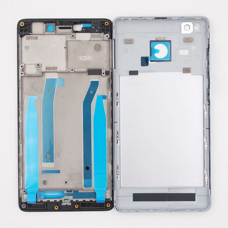 Горячая Передняя рамка ЖК-рамка Батарейная дверь задняя крышка корпус чехол для Xiaomi Redmi 3s Redmi 3 Pro 3pro с кнопками громкости питания