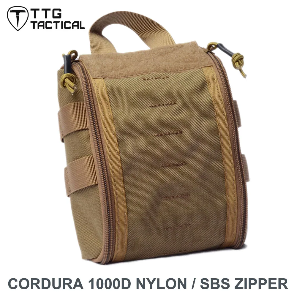 

TTGTACTICAL Tactical MOLLE Rip-Away EMT Medical First Aid Utility Pouch Bag Emergency Military Tactical Medical Bag