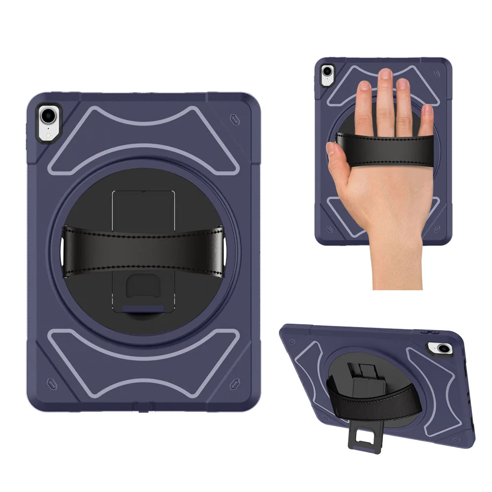 

Miesherk Case for iPad Pro 11 with 360 Degree Rotating Leather Hand Strap and Kickstand, Heavy Duty Shockproof Cover Case
