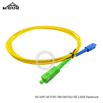 

Wholesale price 50pcs SC APC-SC UPC LSZH G657A2 3M Optical Fiber patch cord 3.0mm SX Single mode Fiber patch cord/Jumper
