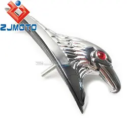 Хромированный металл головы орла Fender декоративные статуя для мотоцикла передние крылья автомобиля капота талисман брызговик украшения