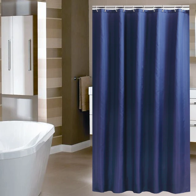 Effen donkerblauw kleur hoge kwaliteit badkamer gordijnen ... Effen donkerblauw kleur hoge kwaliteit badkamer gordijnen ...