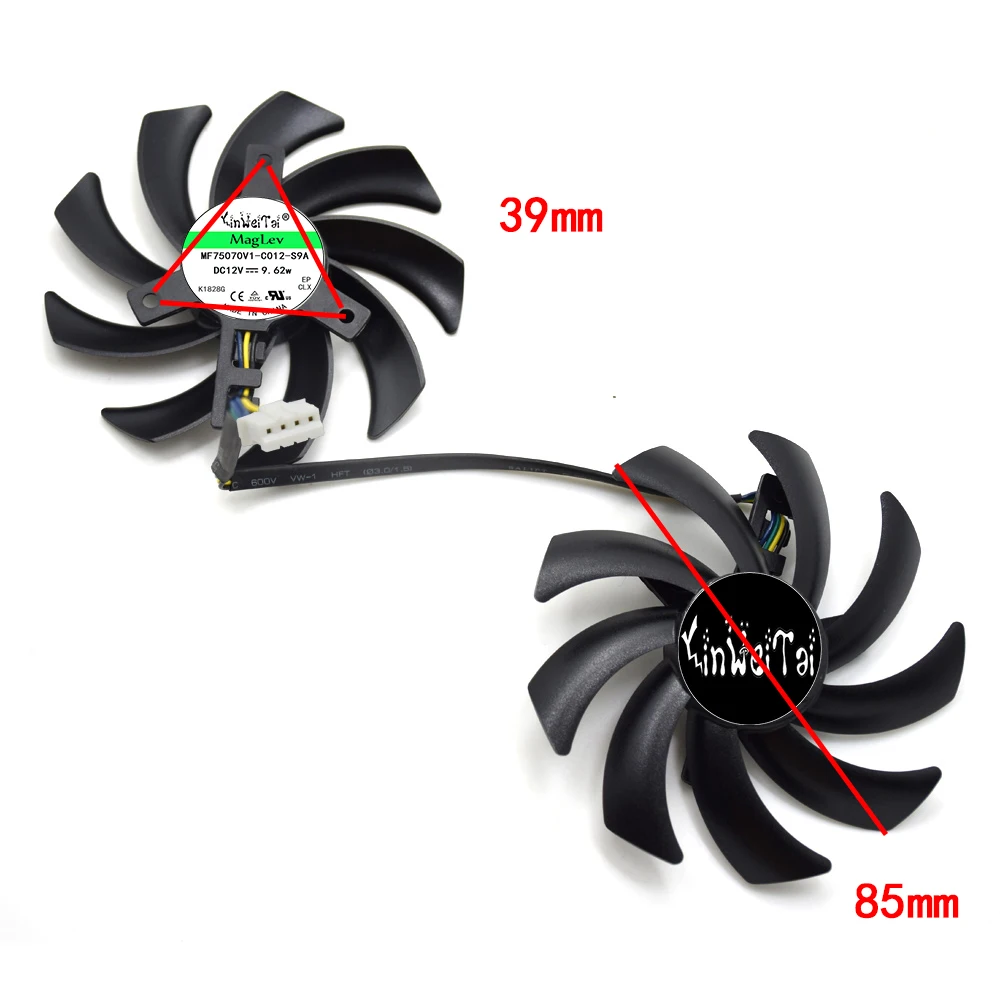 

Free Shipping 2pcs/lot PLD09210D12HH DC12V 0.40A 85mm For XFX R9 380 280X 270X 290X Graphics Card Cooling Fan 4Pin