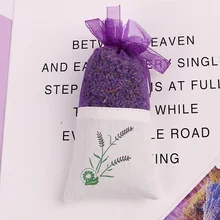 Натуральный Лавандовый бутон сушеное цветочное Саше сумка ароматерапия ароматический воздух освежающий дропшиппинг