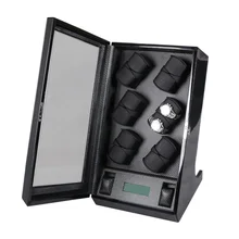 Automatic watch winder 12+2 LUXURY Chain winder case LCD control new Japan motor watch machine box