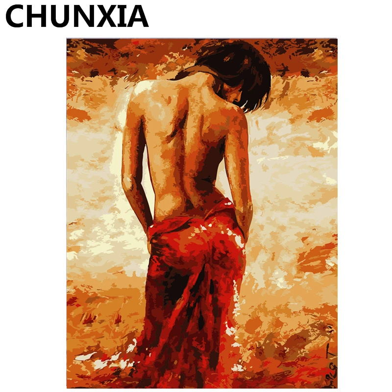 

CHUNXIA Painting By Numbers DIY Framed Oil Paint Pictures Wall Art Home Decor Unique Gift 1006