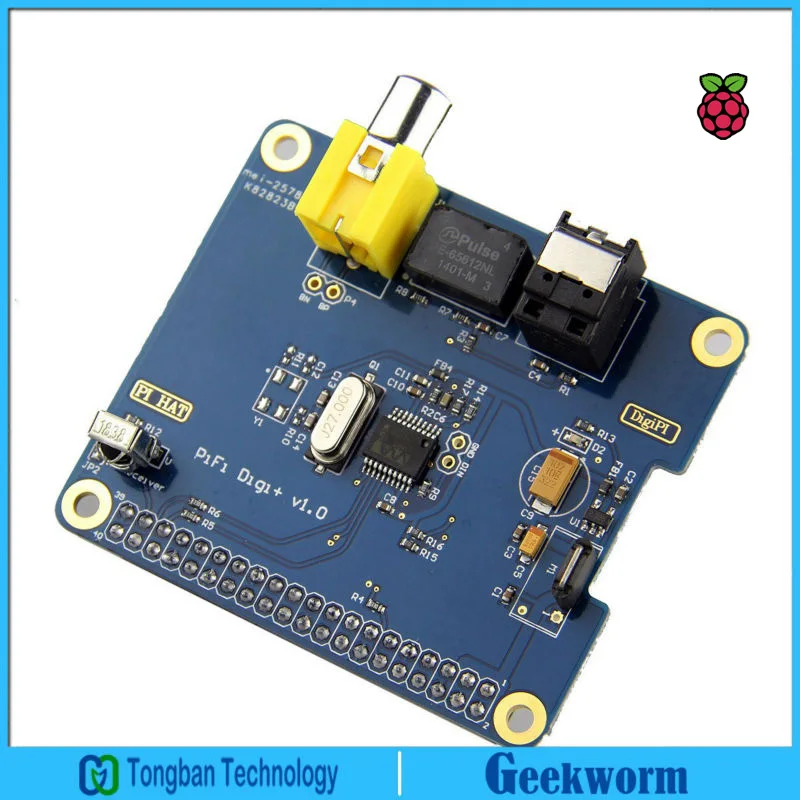 HIFI DiGi + цифровой звуковой карты I2S Оптическое волокно SPDIF для Raspberry Pi 3 B плюс/3B/Pi 2