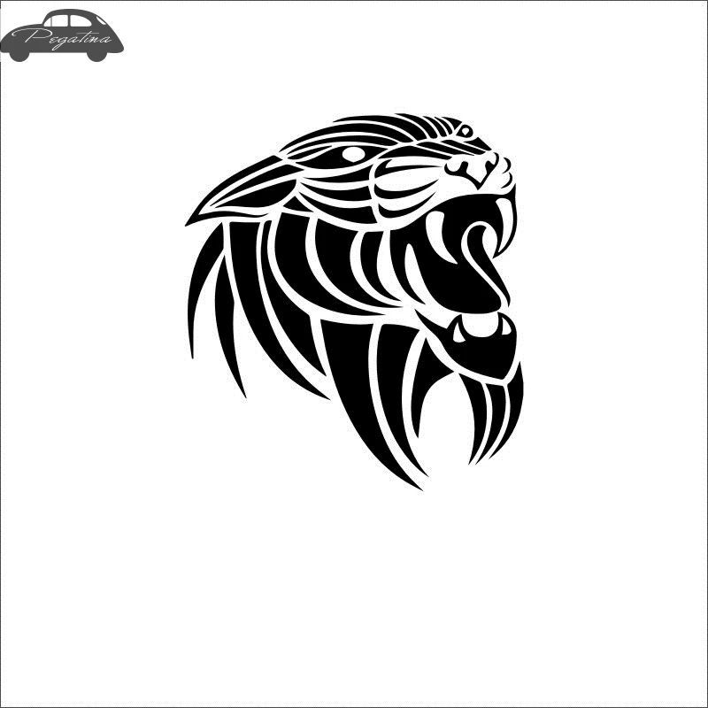 Pegatina Tiger Decal Tigre Car Sticker Car Posters Vinyl Wall Decals Quadro Parede Decor Mural Wild Animal Sticker 719