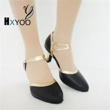 Новинка года на высоком каблуке леди Туфли для латинских танцев Для женщин во взрослом латинская Обувь на квадратном каблуке с черной Бальные Обувь для танцев JYG430