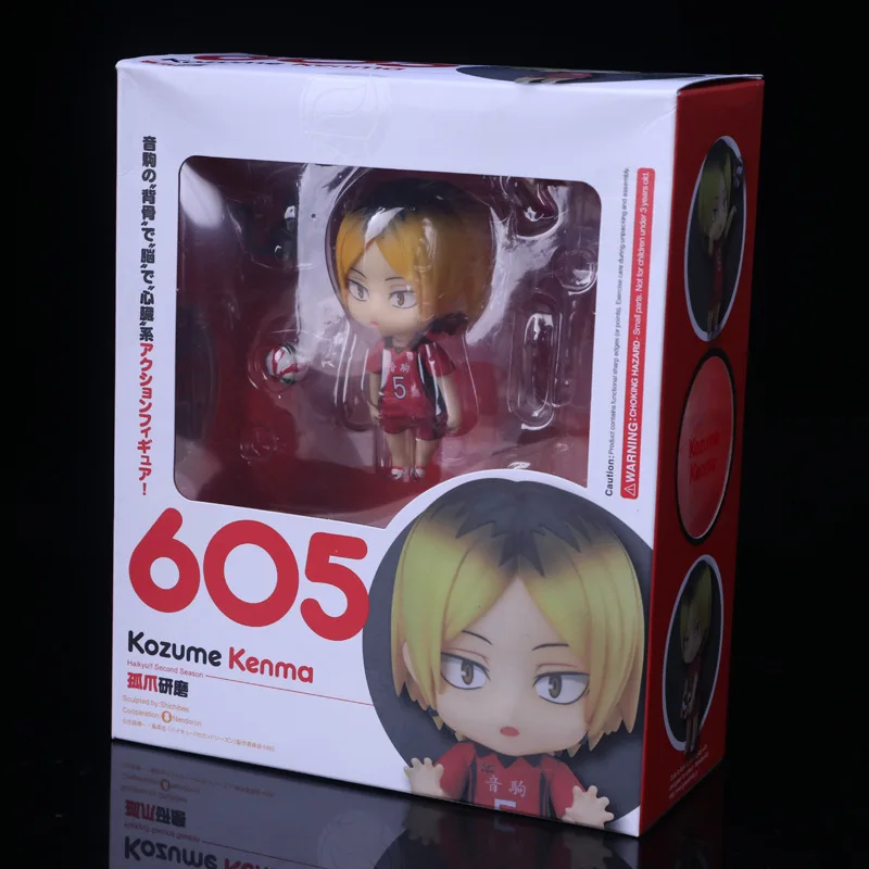 Haikyuu Фигурки Nendoroid Хината Syouyou 489#563#461#605# кагеяма tobio Рисунок ПВХ 10 см японского аниме-волейбол цифры - Цвет: 605 with box