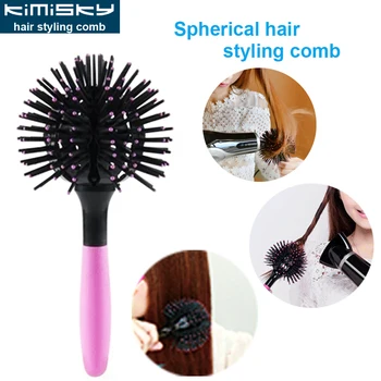 

Multifunction Hair Comb Round Mirror with Brush Hair For Girl Hair Mini Brush Portable Accessories Hair Kimisky KY-851PK