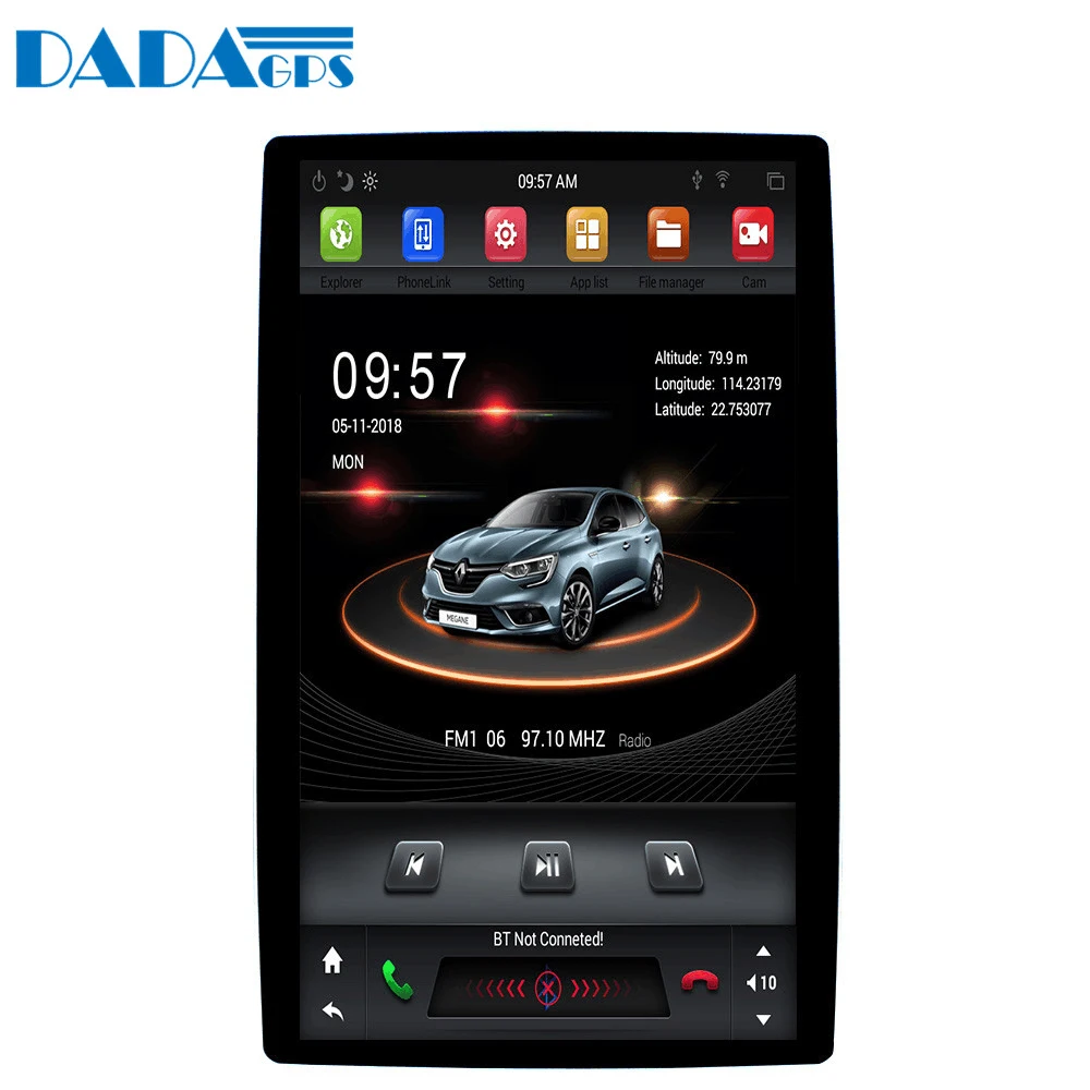 Clearance 2 Din 12.8" Tesla Android 8.1 4+32GB universal car radio No DVD For MITSUBISHI ASX Galant Lancer Outlander Pajero RVR GPS Nav 13