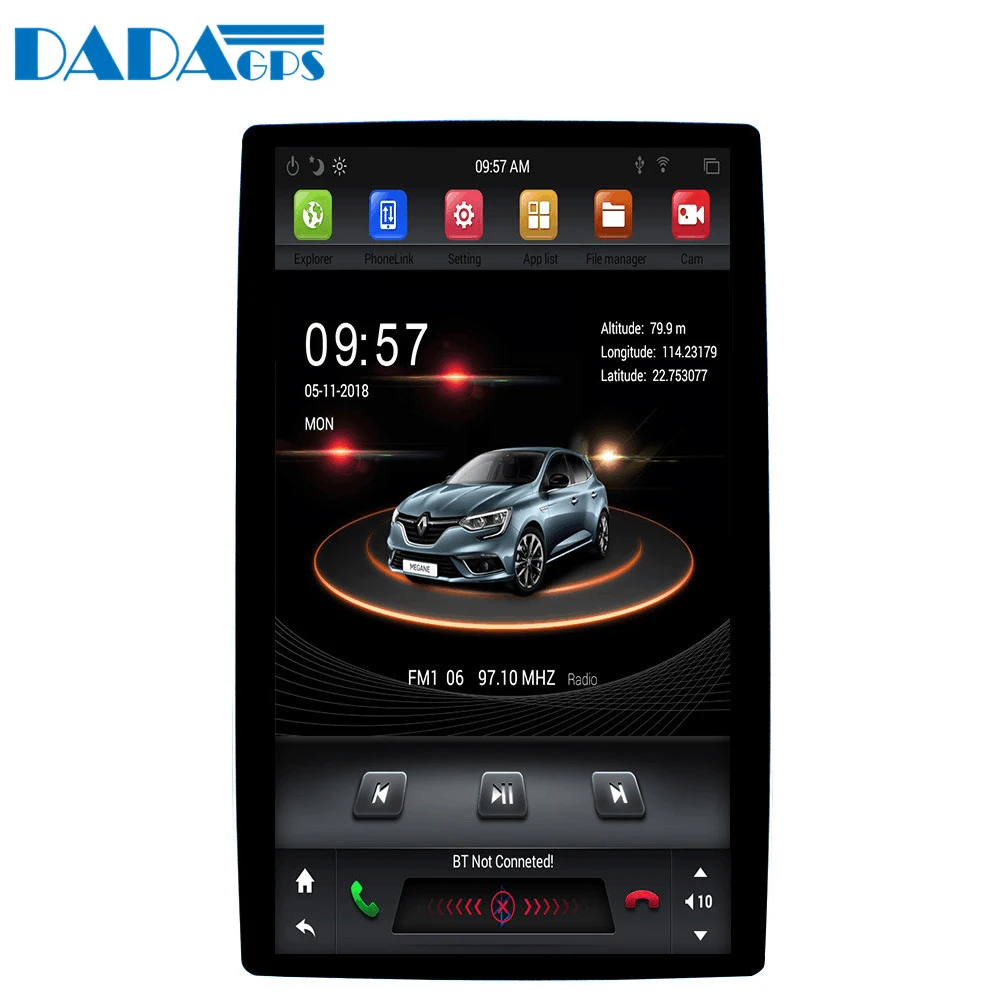 2 Din 12," Tesla Android 8,1 4+ 32GB Универсальное автомобильное радио без DVD для MITSUBISHI ASX Galant Lancer для Outlander, pajero RVR gps Nav