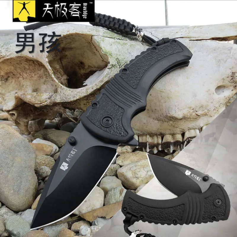На открытом воздухе наёмники тактические складные ножи карманный EDC для выживания нож, Походный нож, G10 ручка, 440C сталь