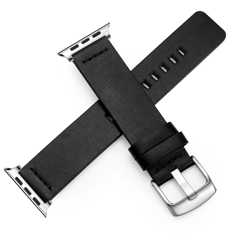 40 мм 44 полосы для Apple Watch версии 5/4/3/2/1 38 42 браслет ремни подлинный Натуральная кожа