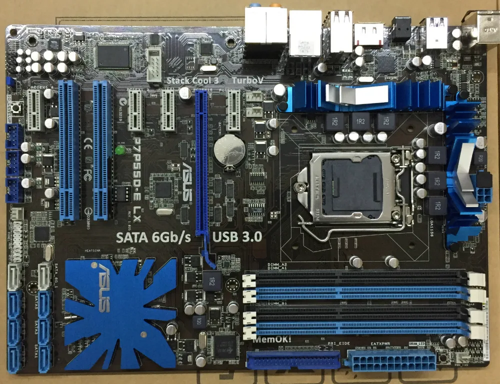 original motherboard ASUS P7P55D E LX LGA1156 DDR3 P55 Desktop