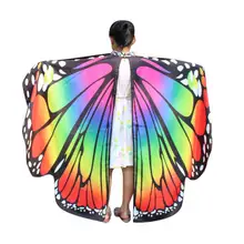 4 Новая мода Droppship девочка бабочка крыло шаль шарфы Nymph Pixie пончо костюм аксессуар