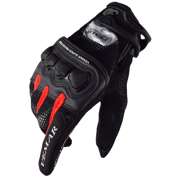 

Red Motorcycle Gloves Summer Motocross Racing Gloves 215 3D Mesh Men Moto MX Screen Touch Cycling Guantes Motos Luvas Black XXL