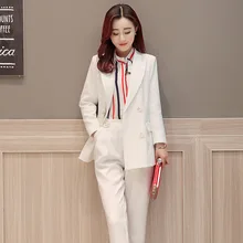 

new Fall fashion suit suit female career suit jacket and long sections temperament casual two-piece pants tide