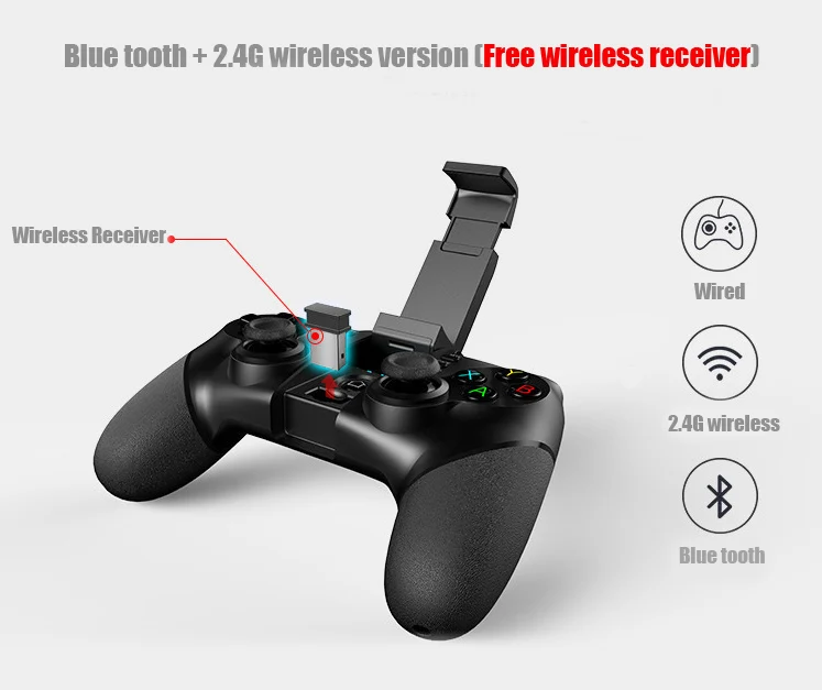 PG 9076 Бэтмен игровой Bluetooth 2,4G беспроводной контроллер геймпад джойстик для PS3 Android телефон планшет ПК ноутбук