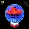 Neon Sign for 5CHVRN Chevro Aviation Fuels Neon Bulb sign Oil Station Display Handmade Glass tube neon lights Paint Board Sign