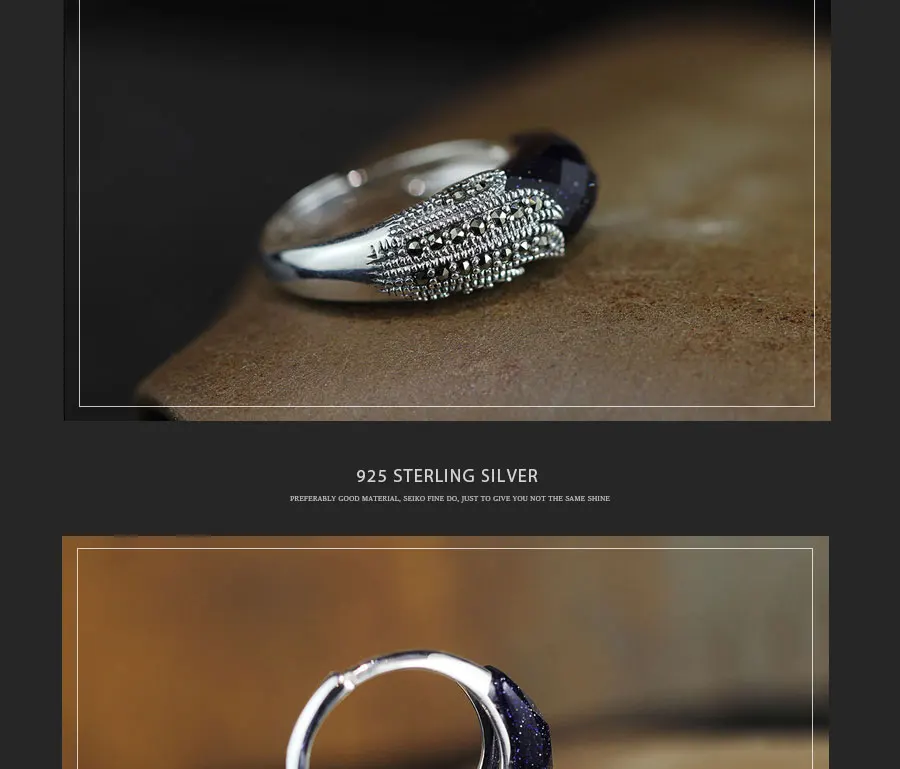 925, ювелирное изделие, кольцо, 925 пробы, серебряное кольцо, голубой камень, драгоценный камень, Феникс, хвост, дизайн для женщин, открытие, свадебный подарок, RR99