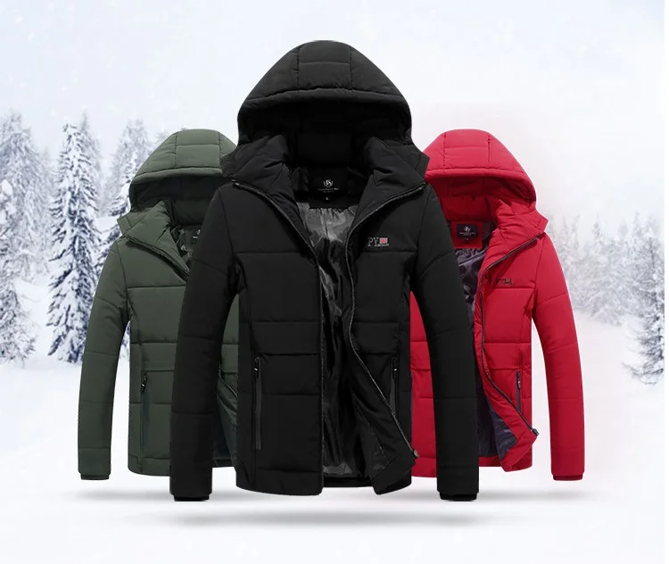 MFERLIER Plus Size big 6XL 7XL 8XL Winter Jackets Men Warm hooded parkas Outwear out door Jackets large size Coat 54 56 58 60 62