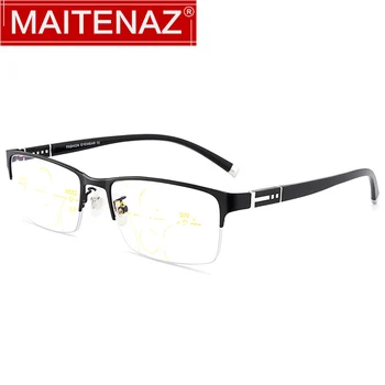 

MAITENAZ Anti Fatigue Reading Glasses Ultralight Progressive Multi-focal Lens Eyewear Men+1.0 +1.5 +2.0 +2.5 +3.0 +3.5+4.0
