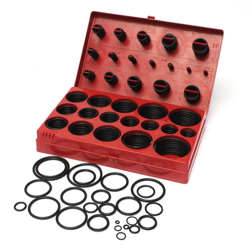 

419Pcs Assorted O Ring Rubber Seal Assortment Set Kit Garage Plumbing With Case for General Plumbers Mechanics Workshop