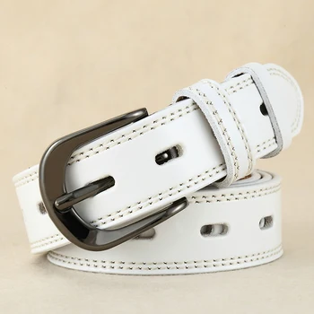 

Hollowed-out Pin Buckle Fashion Lady's Leather Belt